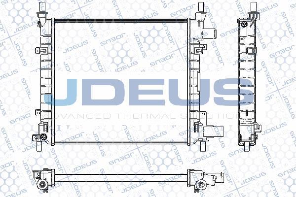 Jdeus RA0120971 - Радиатор, охлаждане на двигателя vvparts.bg