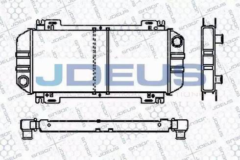 Jdeus RA0120420 - Радиатор, охлаждане на двигателя vvparts.bg