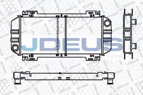Jdeus RA0120421 - Радиатор, охлаждане на двигателя vvparts.bg