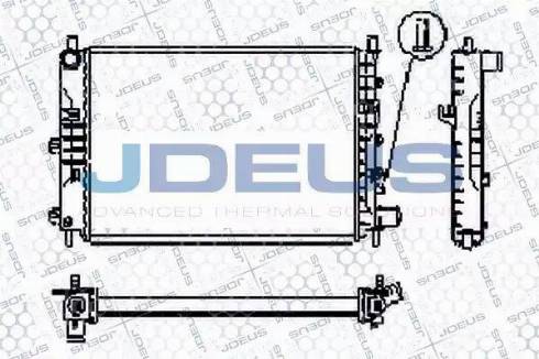 Jdeus RA0120561 - Радиатор, охлаждане на двигателя vvparts.bg