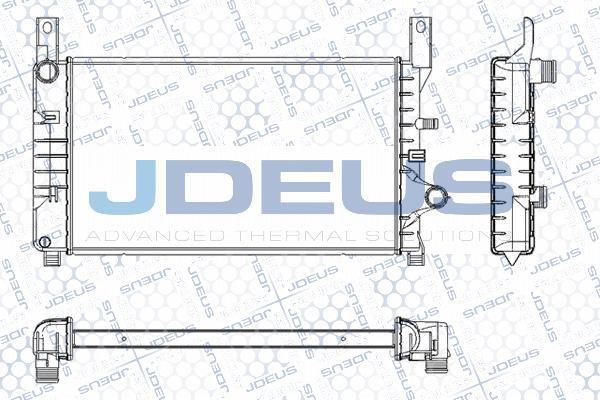 Jdeus RA0120520 - Радиатор, охлаждане на двигателя vvparts.bg
