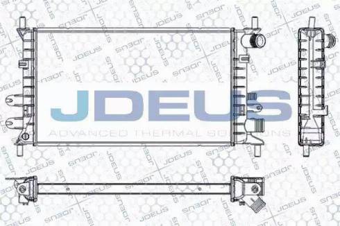 Jdeus RA0120610 - Радиатор, охлаждане на двигателя vvparts.bg