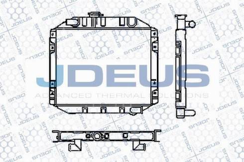 Jdeus RA0120091S - Радиатор, охлаждане на двигателя vvparts.bg