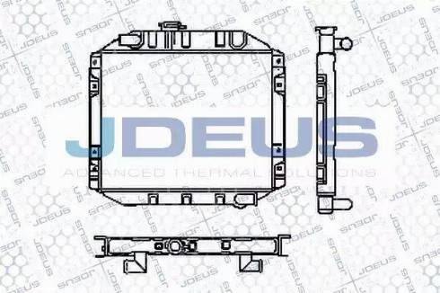 Jdeus RA0120091 - Радиатор, охлаждане на двигателя vvparts.bg