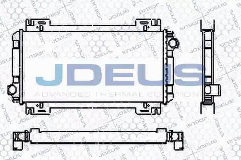 Jdeus RA0120060 - Радиатор, охлаждане на двигателя vvparts.bg