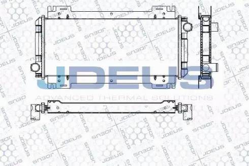 Jdeus RA0120061 - Радиатор, охлаждане на двигателя vvparts.bg