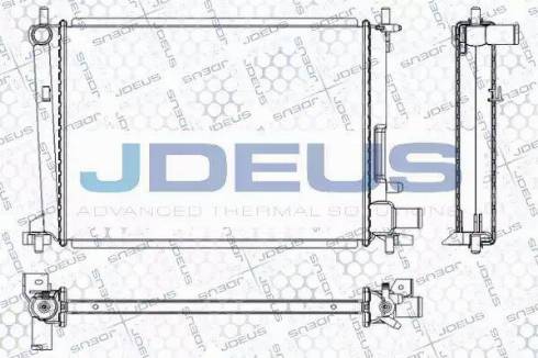 Jdeus RA0120840 - Радиатор, охлаждане на двигателя vvparts.bg