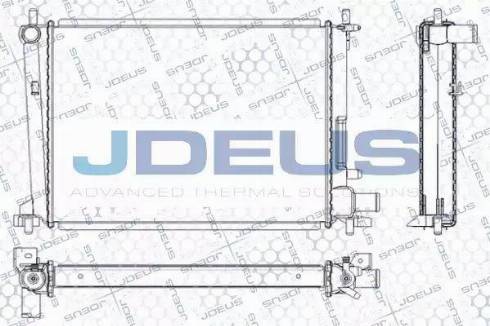 Jdeus RA0120850 - Радиатор, охлаждане на двигателя vvparts.bg