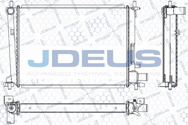 Jdeus RA0120860 - Радиатор, охлаждане на двигателя vvparts.bg