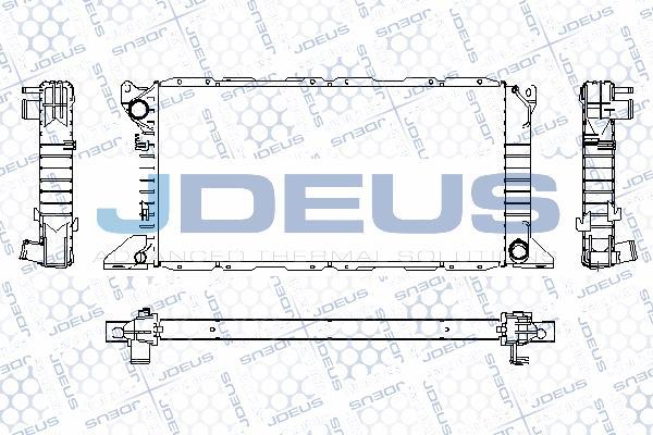 Jdeus RA0120880 - Радиатор, охлаждане на двигателя vvparts.bg