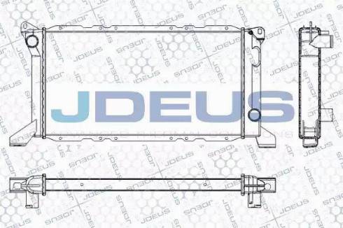 Jdeus RA0120830 - Радиатор, охлаждане на двигателя vvparts.bg