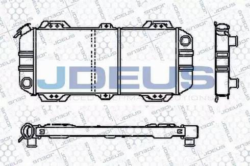 Jdeus RA0120391 - Радиатор, охлаждане на двигателя vvparts.bg