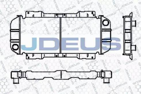 Jdeus RA0120330 - Радиатор, охлаждане на двигателя vvparts.bg
