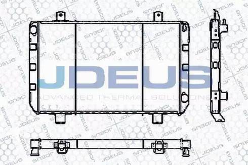 Jdeus RA0120230 - Радиатор, охлаждане на двигателя vvparts.bg