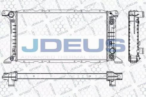 Jdeus RA0120790 - Радиатор, охлаждане на двигателя vvparts.bg