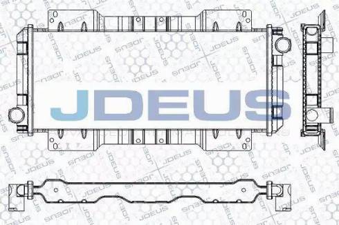 Jdeus RA0120741 - Радиатор, охлаждане на двигателя vvparts.bg