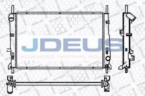 Jdeus RA0120750 - Радиатор, охлаждане на двигателя vvparts.bg
