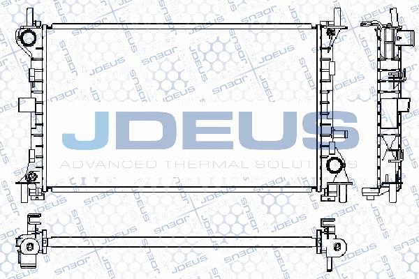 Jdeus RA0121050 - Радиатор, охлаждане на двигателя vvparts.bg