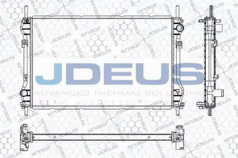 Jdeus RA0121010 - Радиатор, охлаждане на двигателя vvparts.bg