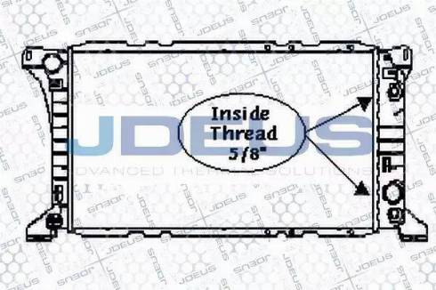 Jdeus RA0121030 - Радиатор, охлаждане на двигателя vvparts.bg