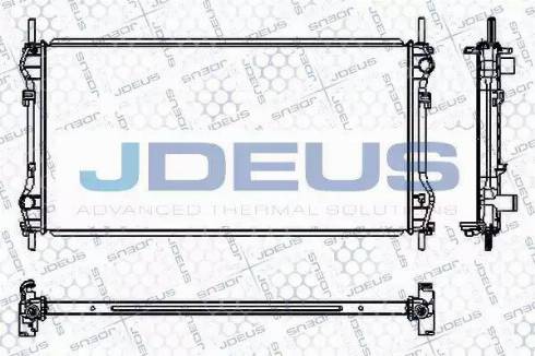 Jdeus RA0121020 - Радиатор, охлаждане на двигателя vvparts.bg