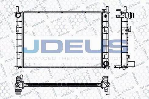 Jdeus RA0121070 - Радиатор, охлаждане на двигателя vvparts.bg