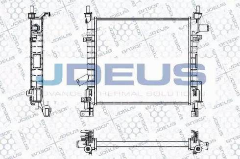 Jdeus RA0121190 - Радиатор, охлаждане на двигателя vvparts.bg