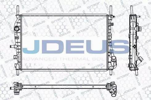 Jdeus RA0121130 - Радиатор, охлаждане на двигателя vvparts.bg