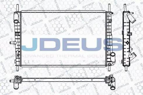 Jdeus RA0121120 - Радиатор, охлаждане на двигателя vvparts.bg