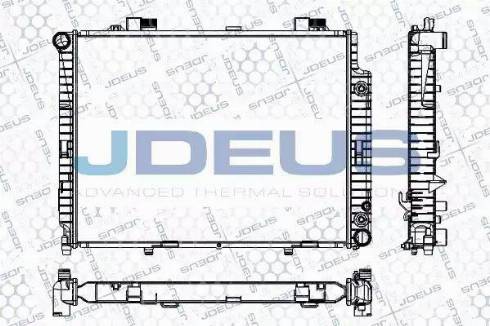 Jdeus RA0170910 - Радиатор, охлаждане на двигателя vvparts.bg