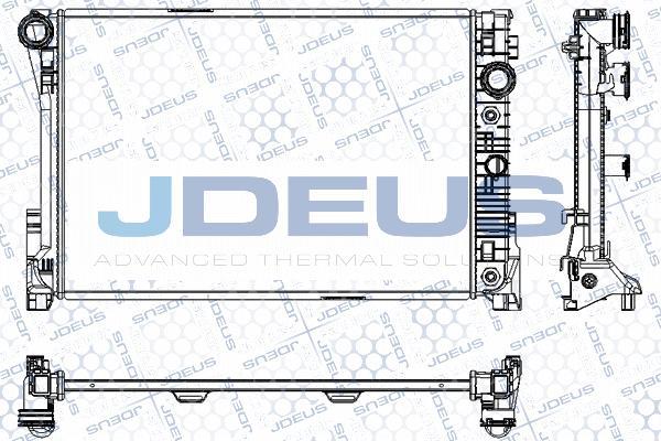 Jdeus RA0170920 - Радиатор, охлаждане на двигателя vvparts.bg