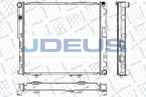 Jdeus RA0170490 - Радиатор, охлаждане на двигателя vvparts.bg