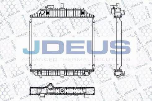 Jdeus RA0170511 - Радиатор, охлаждане на двигателя vvparts.bg