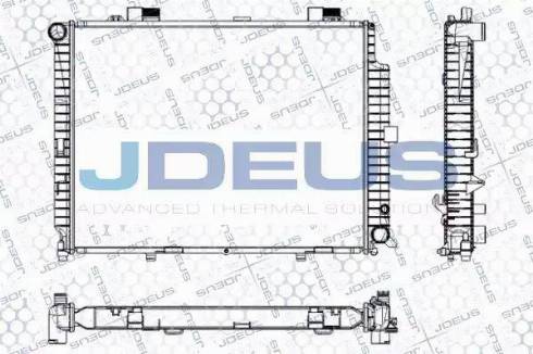 Jdeus RA0170640 - Радиатор, охлаждане на двигателя vvparts.bg