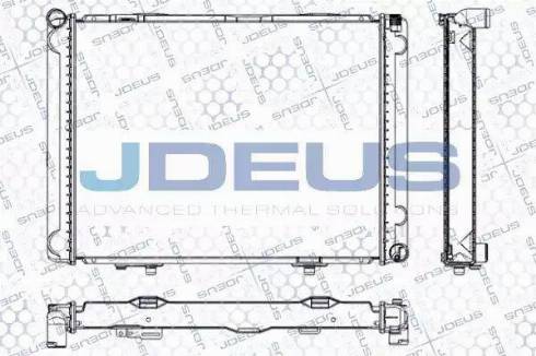 Jdeus RA0170610 - Радиатор, охлаждане на двигателя vvparts.bg