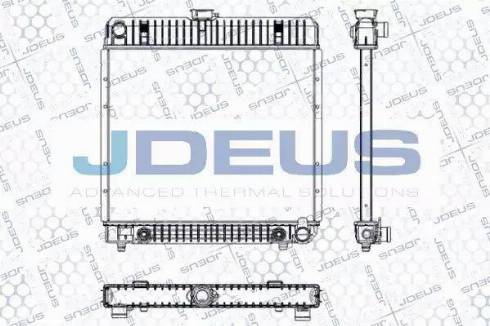 Jdeus RA0170051 - Радиатор, охлаждане на двигателя vvparts.bg