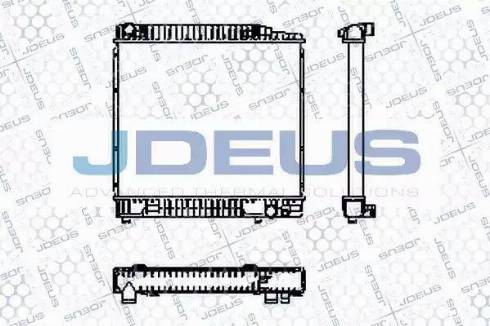 Jdeus RA0170060 - Радиатор, охлаждане на двигателя vvparts.bg