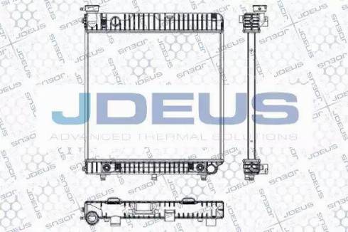 Jdeus RA0170031 - Радиатор, охлаждане на двигателя vvparts.bg