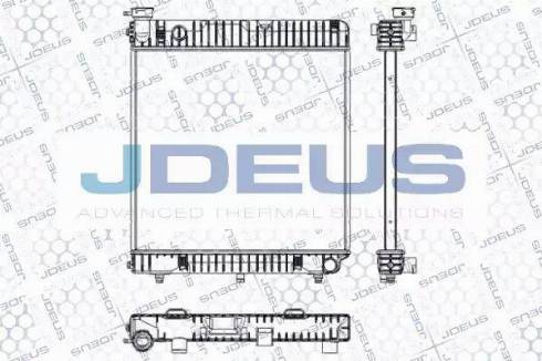 Jdeus RA0170021 - Радиатор, охлаждане на двигателя vvparts.bg