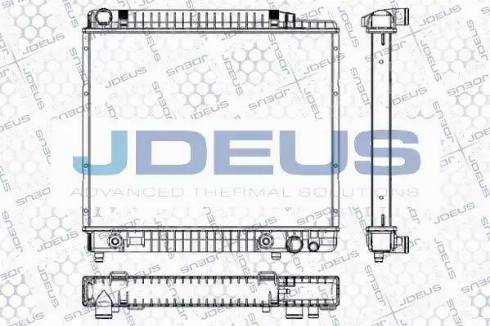 Jdeus RA0170070 - Радиатор, охлаждане на двигателя vvparts.bg