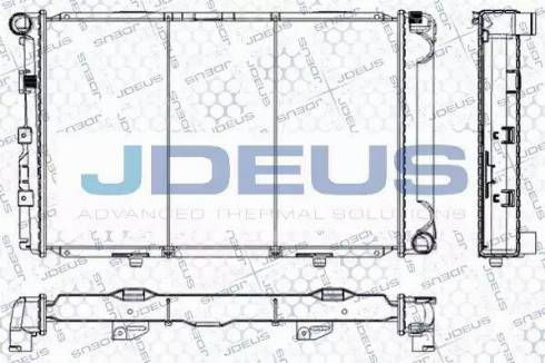 Jdeus RA0170180 - Радиатор, охлаждане на двигателя vvparts.bg