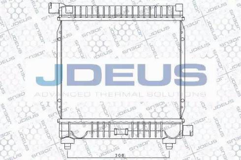 Jdeus RA0170130 - Радиатор, охлаждане на двигателя vvparts.bg