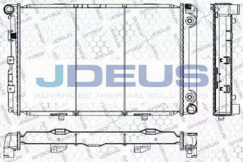 Jdeus RA0170170 - Радиатор, охлаждане на двигателя vvparts.bg