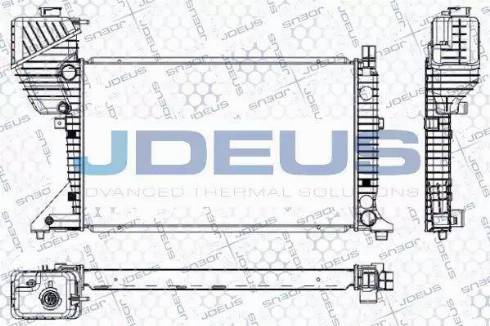 Jdeus RA0170840 - Радиатор, охлаждане на двигателя vvparts.bg