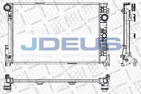 Jdeus RA0170810 - Радиатор, охлаждане на двигателя vvparts.bg