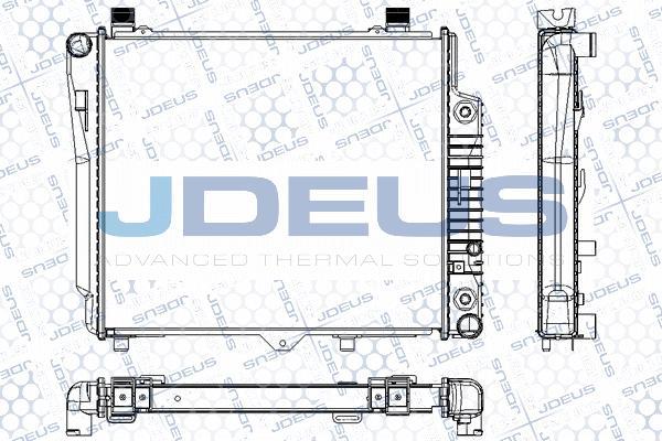 Jdeus RA0170390 - Радиатор, охлаждане на двигателя vvparts.bg