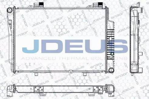 Jdeus RA0170340 - Радиатор, охлаждане на двигателя vvparts.bg