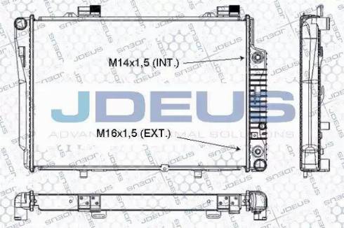 Jdeus RA0170350 - Радиатор, охлаждане на двигателя vvparts.bg