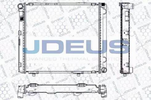 Jdeus RA0170300 - Радиатор, охлаждане на двигателя vvparts.bg