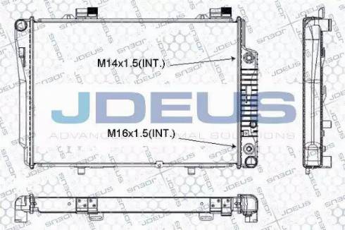 Jdeus RA0170370 - Радиатор, охлаждане на двигателя vvparts.bg